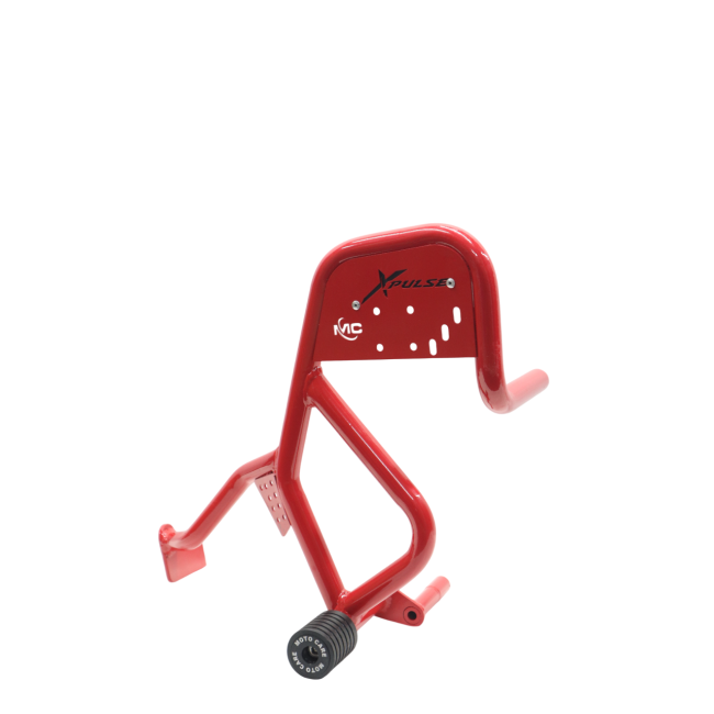 MotoCare Red Crash Guard with Dual Sliders for Hero XPulse 210 – Engine and Frame Protection
