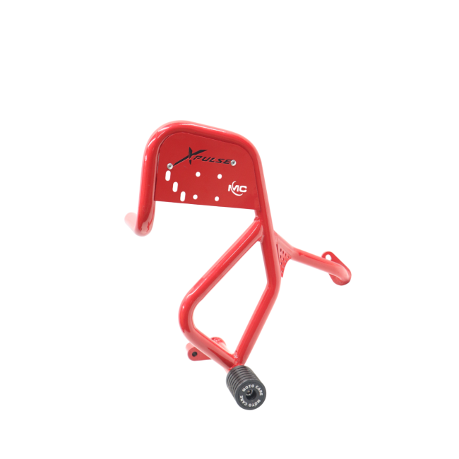 MotoCare Red Crash Guard with Dual Sliders for Hero XPulse 210 – Engine and Frame Protection