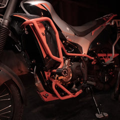 MotoCare Red Crash Guard with Dual Sliders for Hero XPulse 210 – Engine and Frame Protection