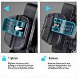LGP 1314 motorcycle phone holder with vibration damper
