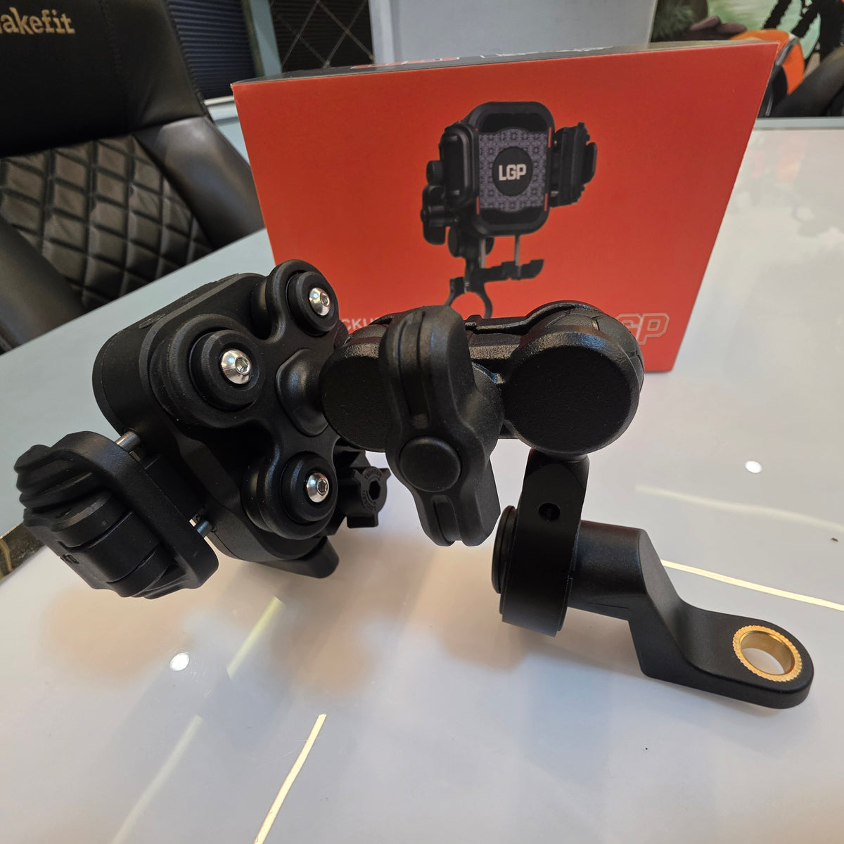 LGP 1314 motorcycle phone holder with vibration damper
