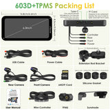 Carpuride W603D wireless motorcycle CarPlay display
