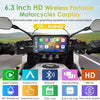 Carpuride W603D wireless motorcycle CarPlay display
