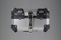 Moto Vanguard 22L silver aluminum motorcycle top box