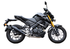 Silver Stallion Storm performance exhaust for Yamaha MT15 black matte brushed