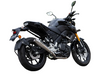 Silver Stallion Storm performance exhaust for Yamaha MT15 black matte brushed