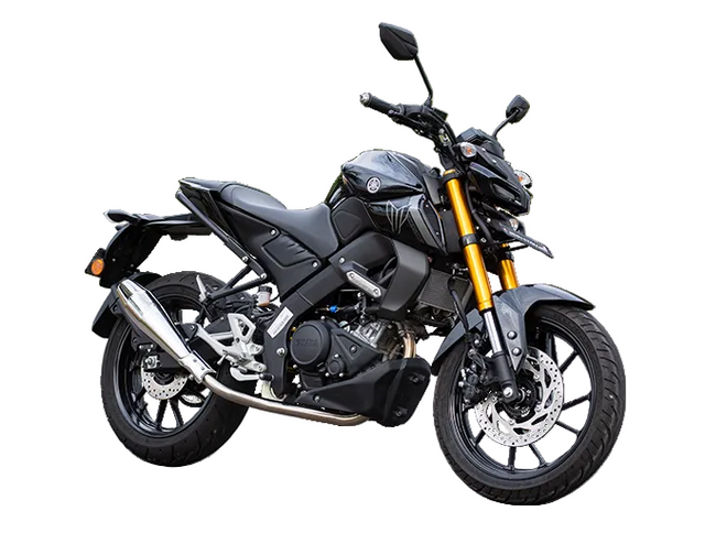 Silver Stallion Storm performance exhaust for Yamaha MT15 black matte brushed