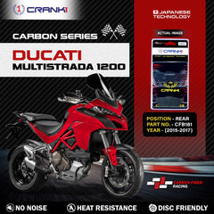 CRANK1 CFB181 rear carbon brake pads for Ducati Multistrada 1200 2015-2017