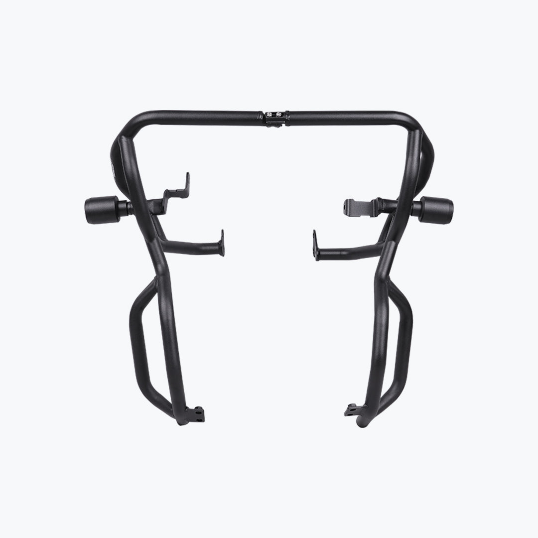 LEGUNDARY Custom bazooka crash guard with slider for Royal Enfield Himalayan 450 black engine guard