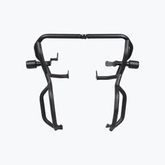 LEGUNDARY Custom bazooka crash guard with slider for Royal Enfield Himalayan 450 black engine guard