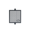 MotoCare radiator guard installed on Yezdi Adventure 2024 motorcycle protecting engine radiator from stones and debris during off-road riding
