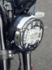 LEGUNDARY MIG headlight grill with number plate Royal Enfield Bear 650 black guard