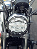 LEGUNDARY MIG headlight grill with number plate Royal Enfield Bear 650 black guard