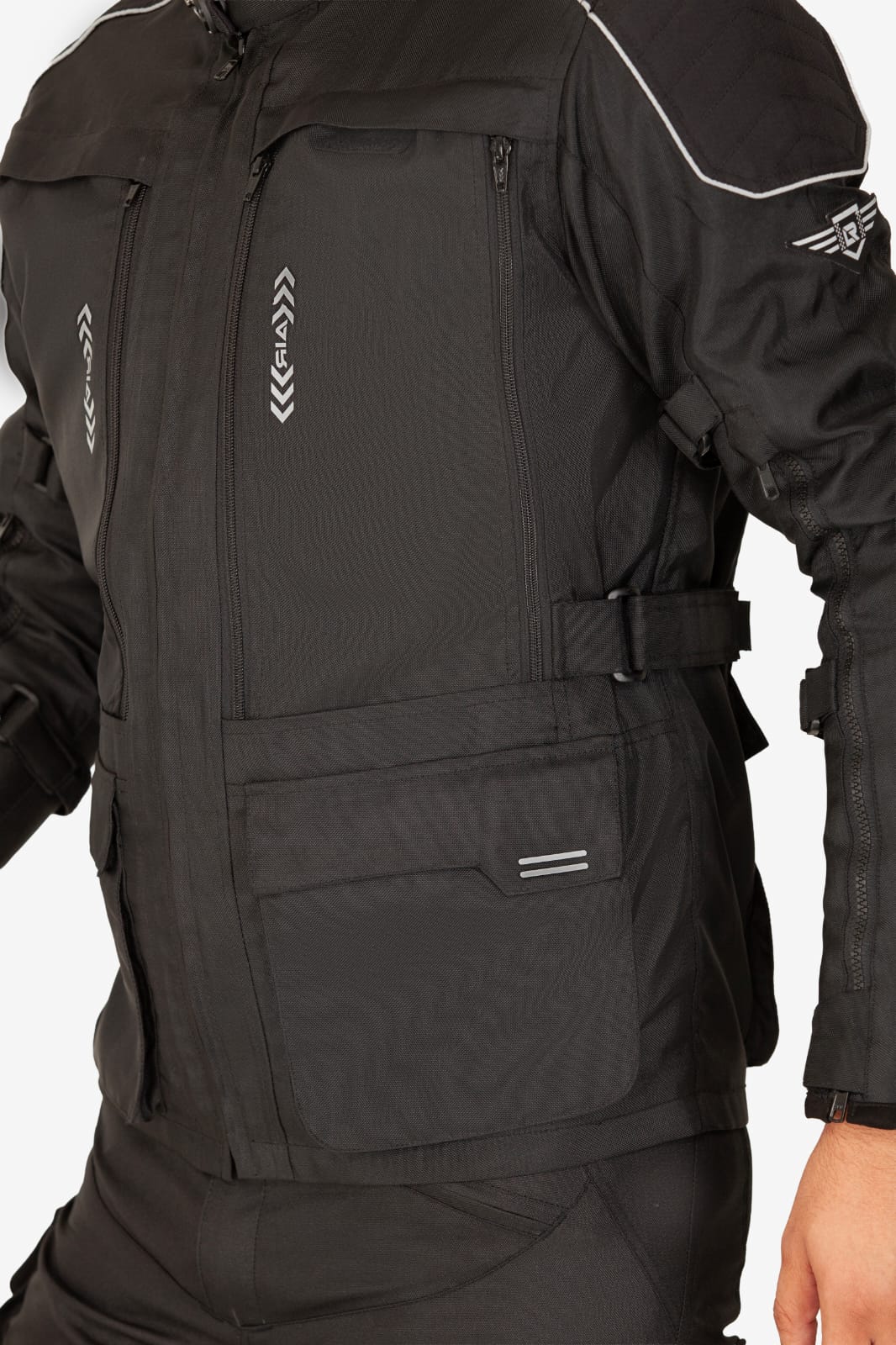 Lone Ranger Viking touring motorcycle jacket front view

