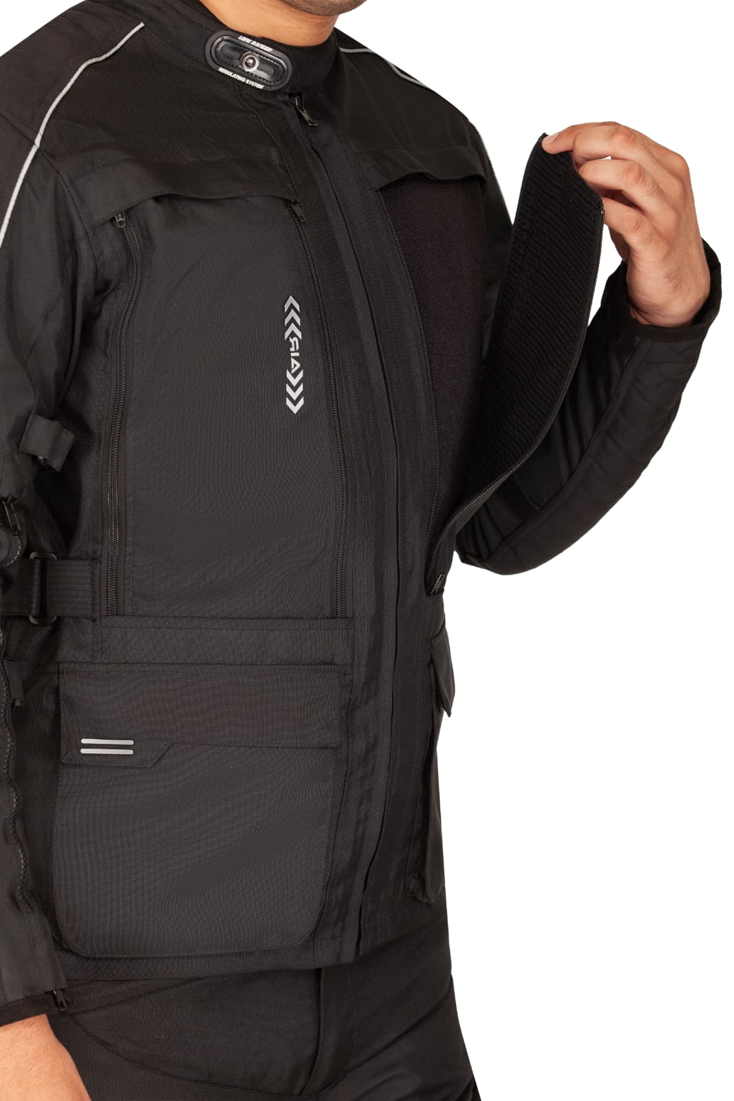 Lone Ranger Viking touring motorcycle jacket front view

