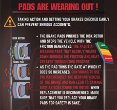 Ngage Sintered Brake Pads for Hero XPulse 200 & XPulse 210 – Front HBS-008 and Rear HBS-104