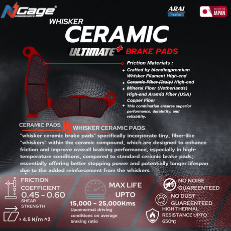 N-Gage ceramic brake pads