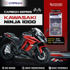 CRANK1 CFB291 carbon rear brake pads for Kawasaki Ninja 1000 2020 motorcycle