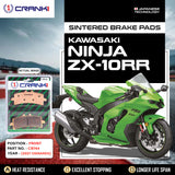 CRANK1 CB744 Front Sintered Brake Pads for Kawasaki Ninja ZX-10RR (2021 Onwards) - 2 Sets