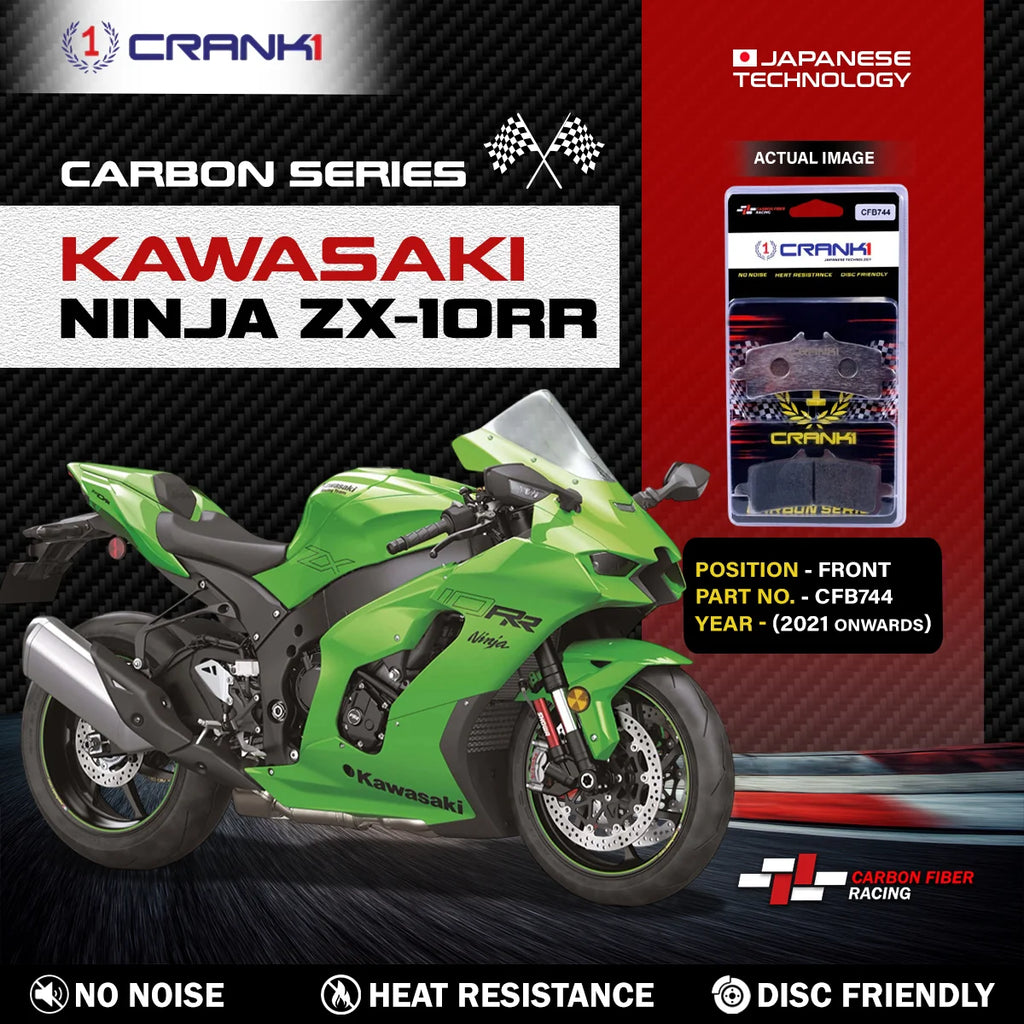 CRANK1 Carbon Front Brake Pads CFB744 Kawasaki Ninja ZX-10RR 2021