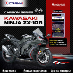 CRANK1 CFB744 carbon brake pads for Kawasaki ZX-10R 2021 onwards front