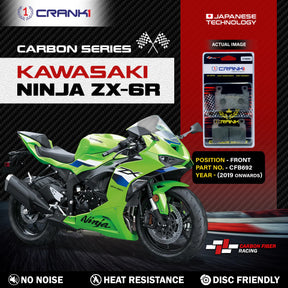 CRANK1 CFB692 Carbon Brake Pads for Kawasaki Ninja ZX6R Front