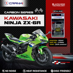 CRANK1 CFB692 Carbon Brake Pads for Kawasaki Ninja ZX6R Front