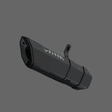 Barrel Rogue black stainless steel slip-on exhaust with link pipe for KTM Duke 390 RC 390 Adventure 390 and Duke 250