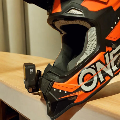 O’Neal 2 SRS helmet chin mount installed with GoPro camera
