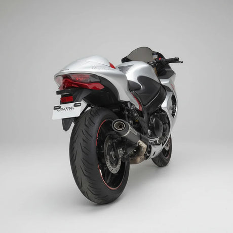 Barrel Outlaw 2.0 exhaust Suzuki Hayabusa Gen 3 slip on with link pipe black titanium performance exhaust