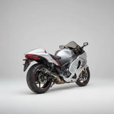 Barrel Outlaw 2.0 exhaust Suzuki Hayabusa Gen 3 slip on with link pipe black titanium performance exhaust