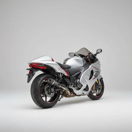 Barrel Outlaw 2.0 exhaust Suzuki Hayabusa Gen 3 slip on with link pipe black titanium performance exhaust
