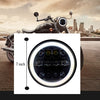 HJG 7 Inch Round Headlight Compatible with Royal Enfield, Jeep & Harley Davidson (12 LED WHITE) (12V-80V, 75W)