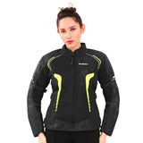 Bison ProGear Phoenix women riding jacket hi viz green
