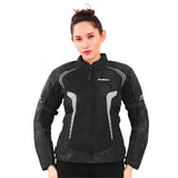 Bison ProGear Phoenix women riding jacket hi viz grey
