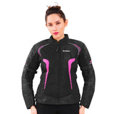 Bison ProGear Phoenix women riding jacket hi viz pink
