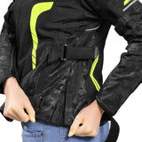 Bison ProGear Phoenix women riding jacket hi viz green
