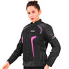 Bison ProGear Phoenix women riding jacket hi viz pink
