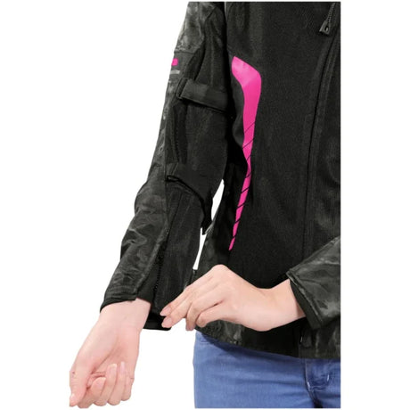 Bison ProGear Phoenix women riding jacket hi viz pink
