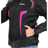 Bison ProGear Phoenix women riding jacket hi viz pink

