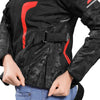 Bison ProGear Phoenix women riding jacket hi viz red
