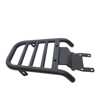 MotoCare pipe carrier installed on TVS Apache RTR 160 rear view