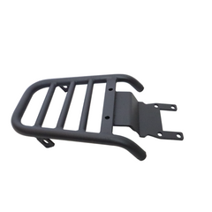 MotoCare pipe carrier installed on TVS Apache RTR 160 rear view