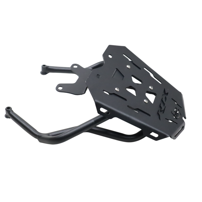 MotoCare pipe carrier rear luggage rack for TVS Apache RTX 300 motorcycle touring accessory