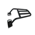 Motocare Dominar 400 pipe carrier installed on Bajaj Dominar 400 motorcycle providing heavy duty luggage support for touring and travel