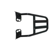 Motocare Dominar 400 pipe carrier installed on Bajaj Dominar 400 motorcycle providing heavy duty luggage support for touring and travel