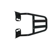 Motocare Dominar 400 pipe carrier installed on Bajaj Dominar 400 motorcycle providing heavy duty luggage support for touring and travel