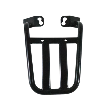 Motocare Dominar 400 pipe carrier installed on Bajaj Dominar 400 motorcycle providing heavy duty luggage support for touring and travel