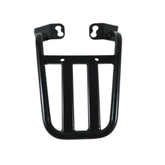 Motocare Dominar 400 pipe carrier installed on Bajaj Dominar 400 motorcycle providing heavy duty luggage support for touring and travel