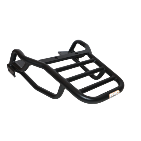 MotoCare pipe carrier installed on Hero Xpulse motorcycle used for luggage transport during touring and adventure rides
